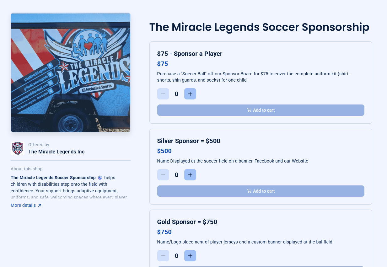 Zeffy 2026 Soccer Sponsorship